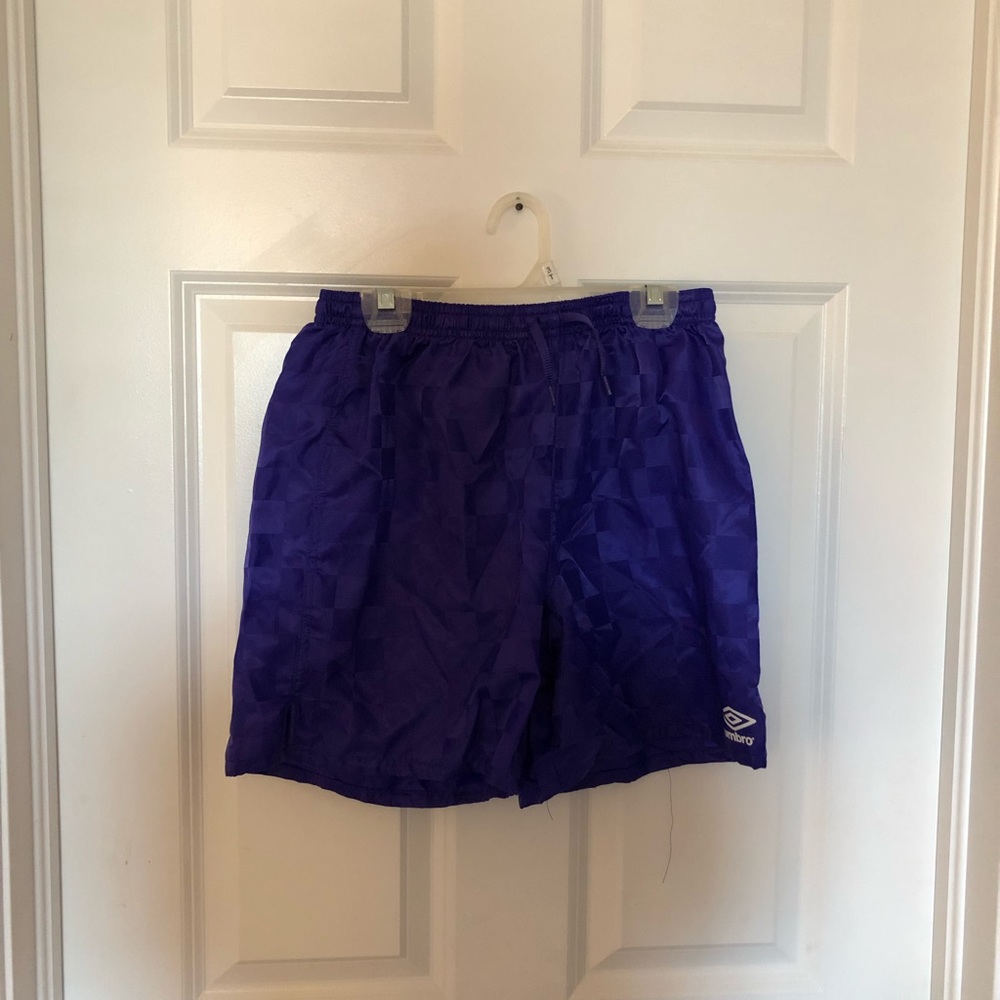 Purple Umbro athletic shorts